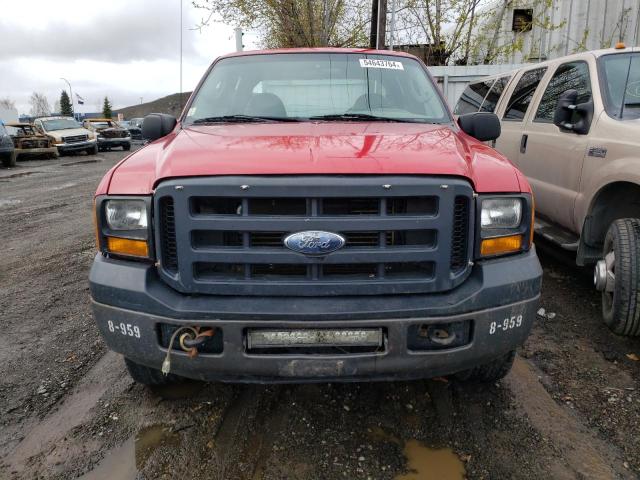 1FTSW21P87EB23010 - 2007 FORD F250 SUPER DUTY RED photo 5