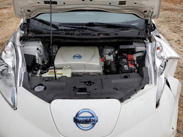 1N4AZ0CP6FC314879 - 2015 NISSAN LEAF S WHITE photo 11