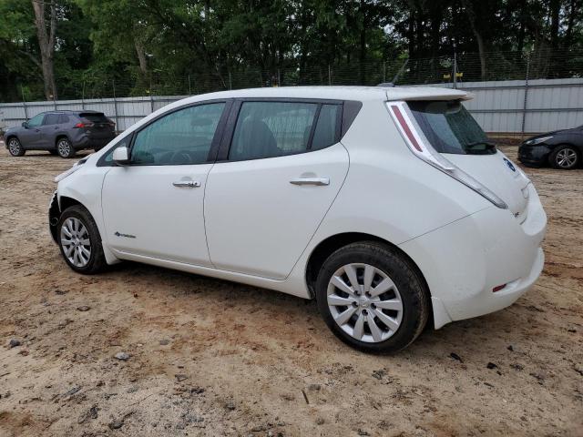 1N4AZ0CP6FC314879 - 2015 NISSAN LEAF S WHITE photo 2