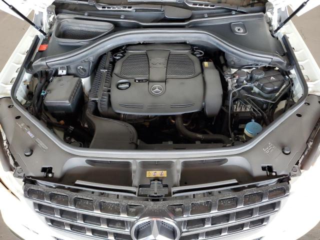 4JGDA5HB6CA087110 - 2012 MERCEDES-BENZ ML 350 4MATIC WHITE photo 11