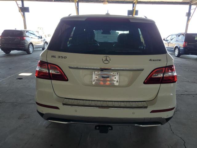 4JGDA5HB6CA087110 - 2012 MERCEDES-BENZ ML 350 4MATIC WHITE photo 6
