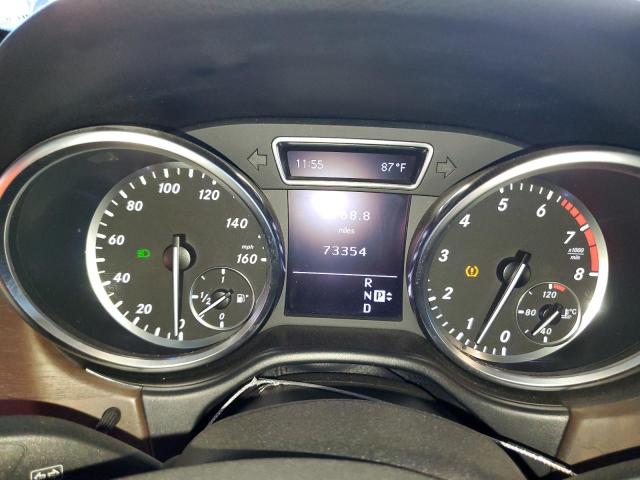 4JGDA5HB6CA087110 - 2012 MERCEDES-BENZ ML 350 4MATIC WHITE photo 9