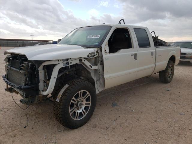 1FT8W3BT5EEA84160 - 2014 FORD F350 SUPER DUTY WHITE photo 1