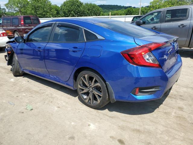 2HGFC2F82KH594293 - 2019 HONDA CIVIC SPORT 蓝色 照片 2