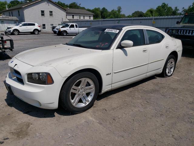 2B3KA53H17H602126 - 2007 DODGE CHARGER R/T WHITE photo 1