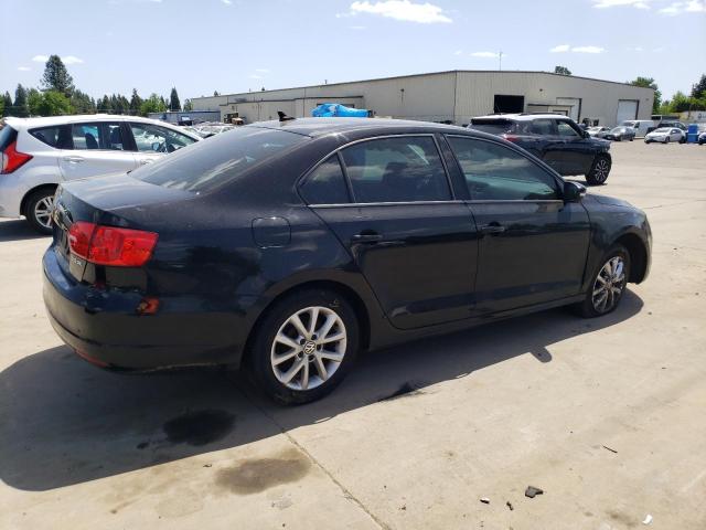 3VWDZ7AJ1BM051432 - 2011 VOLKSWAGEN JETTA SE 黑色 照片 3