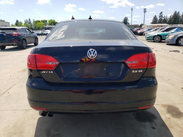 3VWDZ7AJ1BM051432 - 2011 VOLKSWAGEN JETTA SE 黑色 照片 6