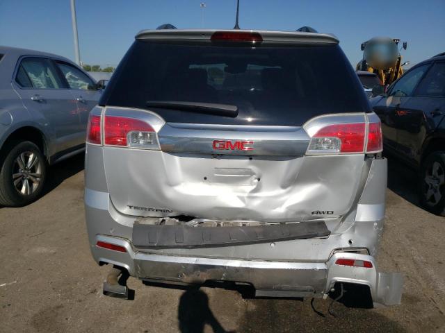 2GKFLZE38E6213550 - 2014 GMC TERRAIN DENALI SILVER photo 6