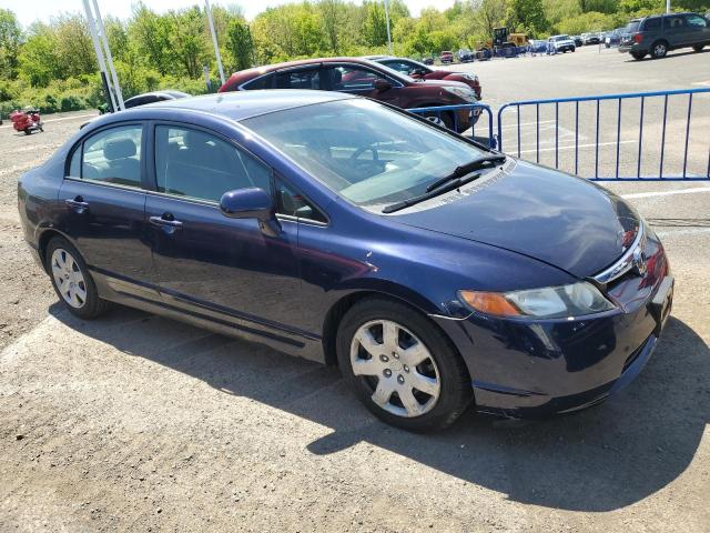 1HGFA16587L008437 - 2007 HONDA CIVIC LX BLUE photo 4