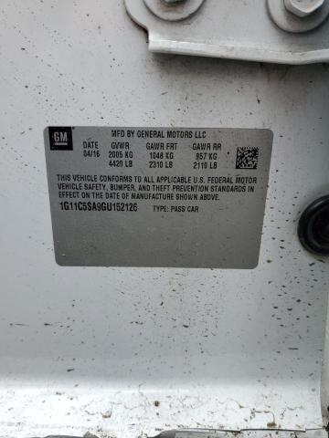 1G11C5SA9GU152126 - 2016 CHEVROLET MALIBU LIM LT 白色 照片 13