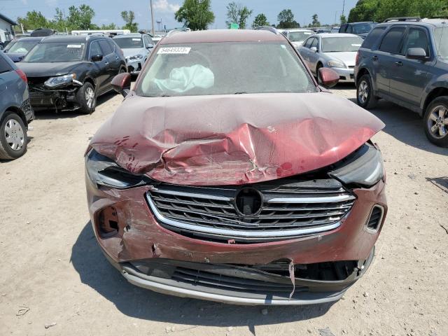 LRBFZMR47MD149368 - 2021 BUICK ENVISION PREFERRED BURGUNDY photo 5