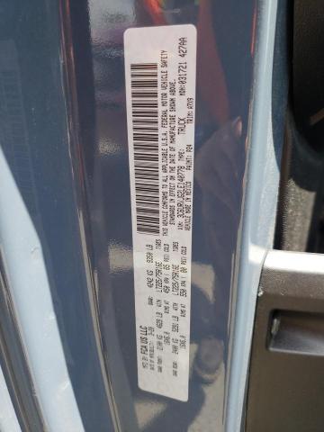 3C6URVJG2LE140778 - 2020 RAM PROMASTER 3500 HIGH ნაცრისფერი ფოტო 10