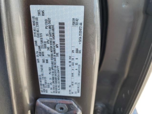 5LMCJ2C95GUJ24177 - 2016 LINCOLN MKC SELECT 棕色 照片 13