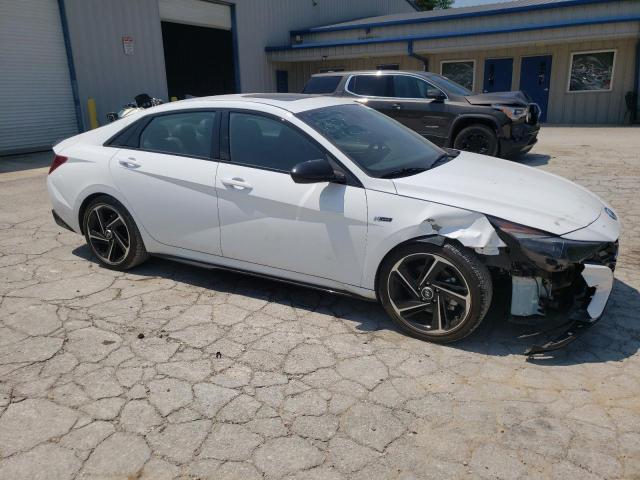 KMHLR4AF6PU420437 - 2023 HYUNDAI ELANTRA N LINE WHITE photo 4