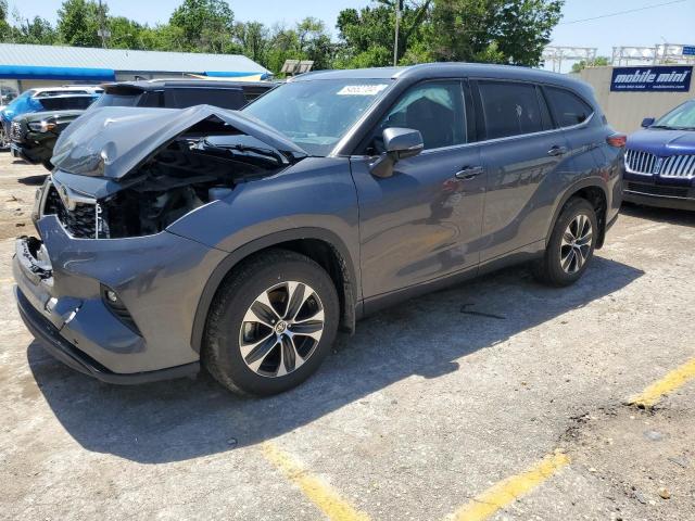 5TDHZRBH7LS518706 - 2020 TOYOTA HIGHLANDER XLE GRAY photo 1