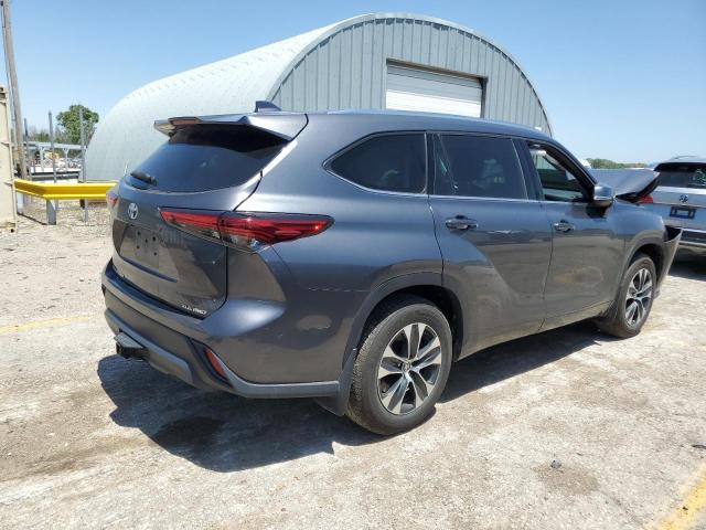 5TDHZRBH7LS518706 - 2020 TOYOTA HIGHLANDER XLE GRAY photo 3
