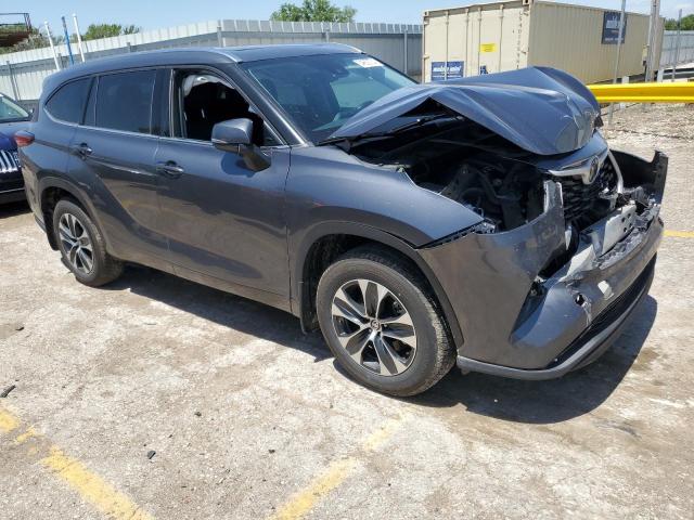 5TDHZRBH7LS518706 - 2020 TOYOTA HIGHLANDER XLE GRAY photo 4
