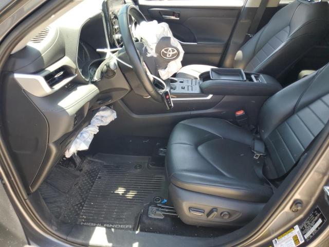 5TDHZRBH7LS518706 - 2020 TOYOTA HIGHLANDER XLE GRAY photo 7