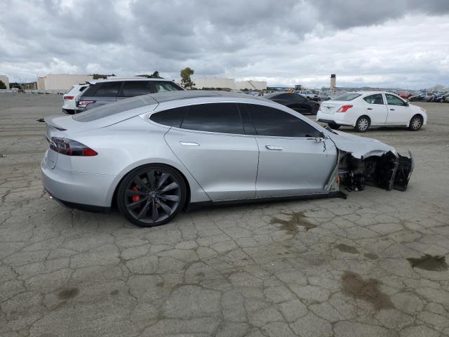 5YJSA1H11EFP43395 - 2014 TESLA MODEL S SILVER photo 3