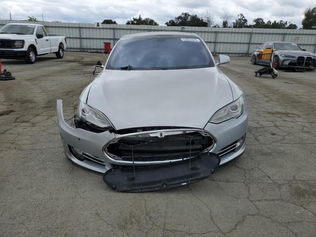 5YJSA1H11EFP43395 - 2014 TESLA MODEL S SILVER photo 5