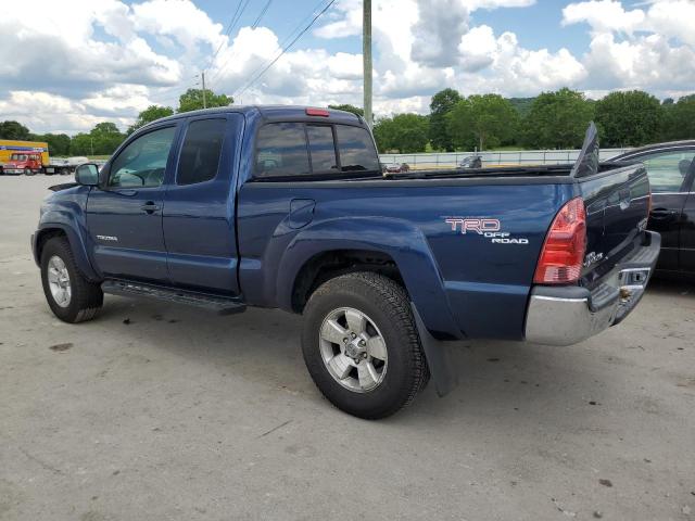 5TETU62N75Z060183 - 2005 TOYOTA TACOMA PRERUNNER ACCESS CAB BLUE photo 2