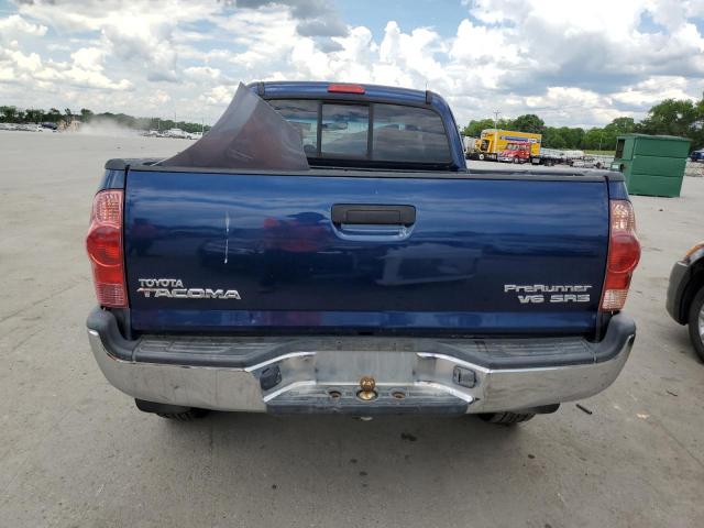 5TETU62N75Z060183 - 2005 TOYOTA TACOMA PRERUNNER ACCESS CAB BLUE photo 6