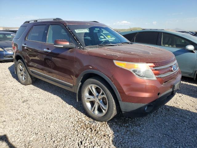 1FM5K8F81FGC13482 - 2015 FORD EXPLORER LIMITED BURGUNDY photo 4