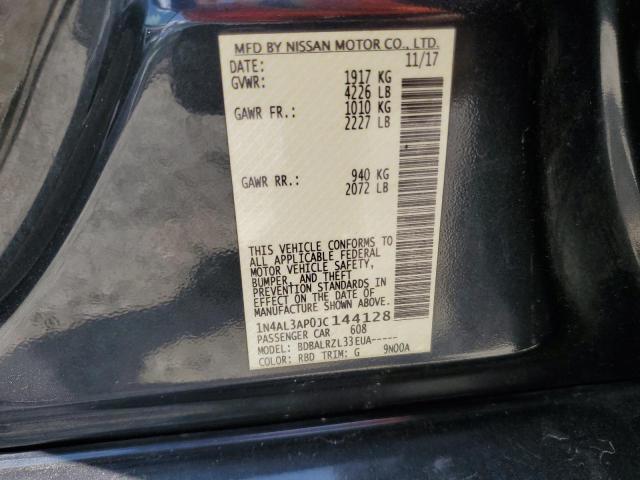 1N4AL3AP0JC144128 - 2018 NISSAN ALTIMA 2.5 GRAY photo 12