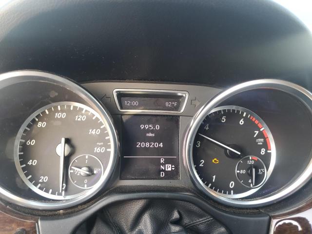 4JGDA5HBXCA036130 - 2012 MERCEDES-BENZ ML 350 4MATIC BLUE photo 9