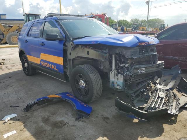 1FM5K8AR3KGA52918 - 2019 FORD EXPLORER POLICE INTERCEPTOR BLUE photo 4