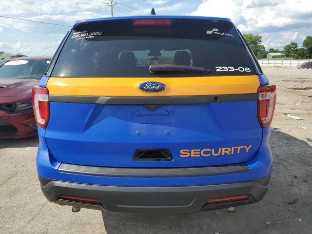 1FM5K8AR3KGA52918 - 2019 FORD EXPLORER POLICE INTERCEPTOR BLUE photo 6