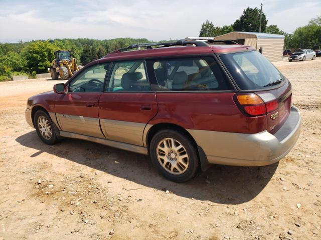 4S3BH806427632756 - 2002 SUBARU LEGACY OUTBACK H6 3.0 LL BEAN BURGUNDY photo 2