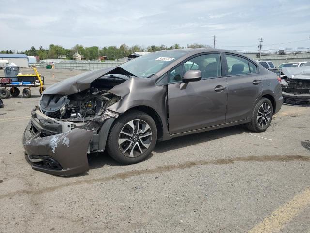 2HGFB2F99DH510128 - 2013 HONDA CIVIC EXL BROWN photo 1