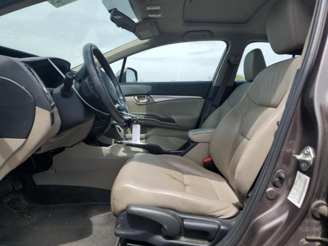 2HGFB2F99DH510128 - 2013 HONDA CIVIC EXL BROWN photo 7