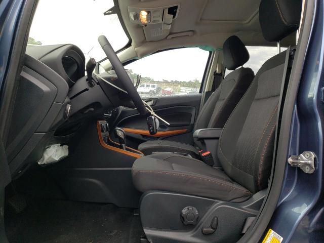 MAJ3S2GE9MC456450 - 2021 FORD ECOSPORT SE BLUE photo 7