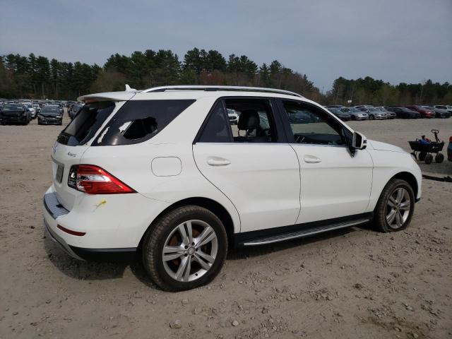 4JGDA5HB5FA543599 - 2015 MERCEDES-BENZ ML 350 4MATIC WHITE photo 3