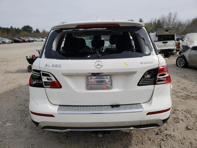 4JGDA5HB5FA543599 - 2015 MERCEDES-BENZ ML 350 4MATIC WHITE photo 6