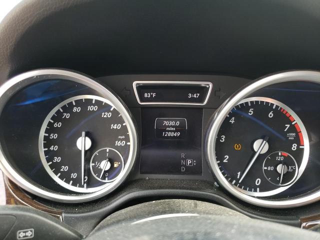 4JGDA5HB5FA543599 - 2015 MERCEDES-BENZ ML 350 4MATIC WHITE photo 9