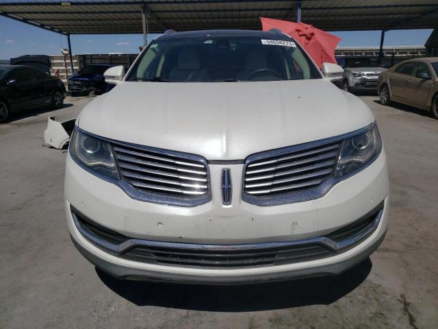 2LMTJ6LR1GBL73922 - 2016 LINCOLN MKX RESERVE WHITE photo 5