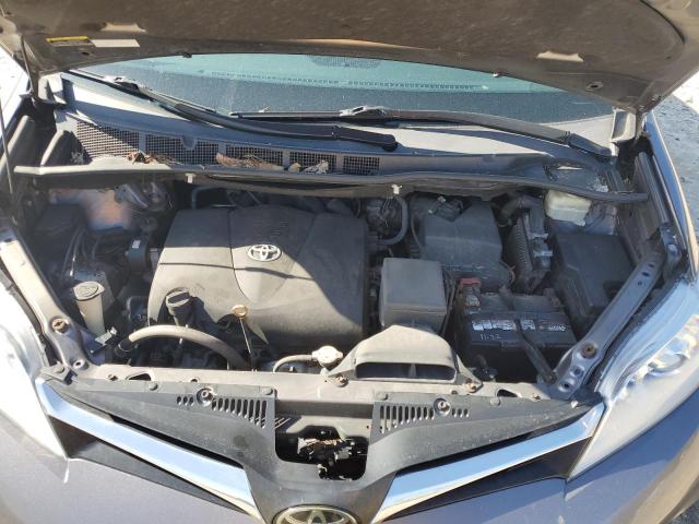 5TDJZ3DC2KS212396 - 2019 TOYOTA SIENNA LE ნაცრისფერი ფოტო 12
