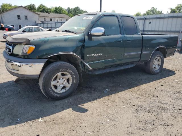 5TBBT4413YS001137 - 2000 TOYOTA TUNDRA ACCESS CAB GREEN photo 1