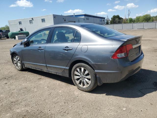 2HGFA1F02BH002563 - 2011 HONDA CIVIC EXL GRAY photo 2