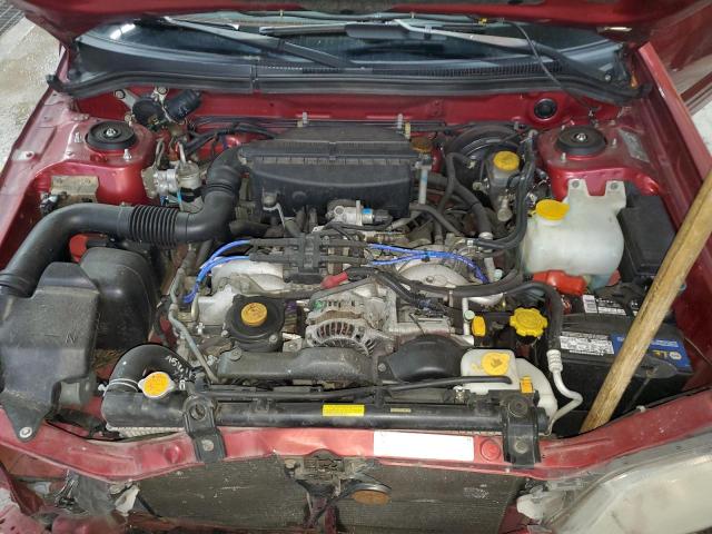 JF1SF65681G751269 - 2001 SUBARU FORESTER S BURGUNDY photo 12