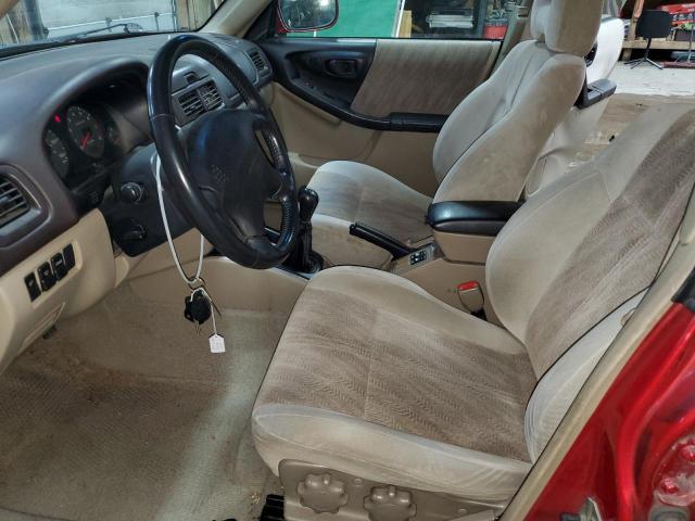 JF1SF65681G751269 - 2001 SUBARU FORESTER S BURGUNDY photo 7
