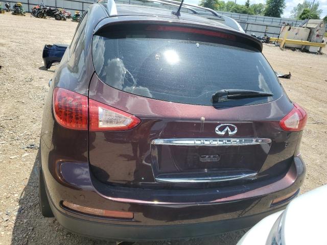 JN1AJ0HRXCM450498 - 2012 INFINITI EX35 BASE ბურგუნდია ფოტო 6
