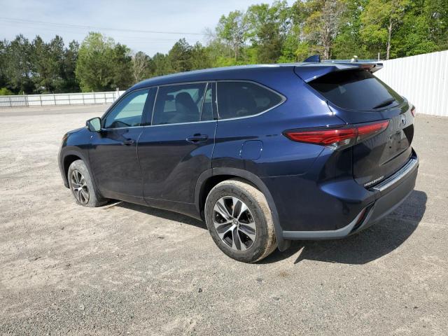 5TDGZRBH6LS050513 - 2020 TOYOTA HIGHLANDER XLE BLUE photo 2