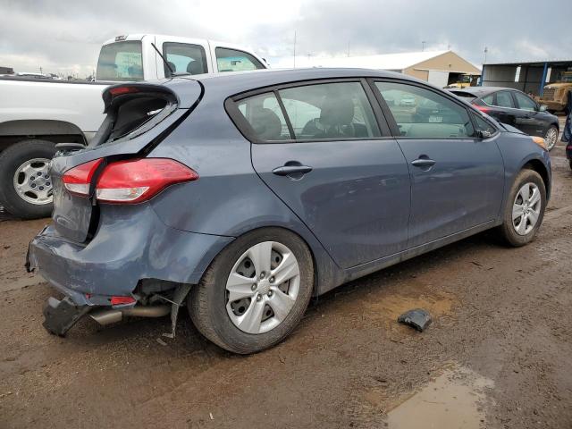 KNAFK5A8XG5593950 - 2016 KIA FORTE LX BLUE photo 3