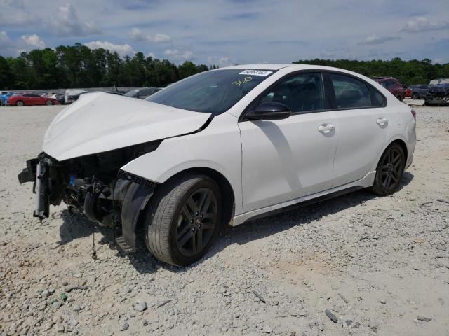 3KPF34AD8ME361810 - 2021 KIA FORTE GT LINE WHITE photo 1