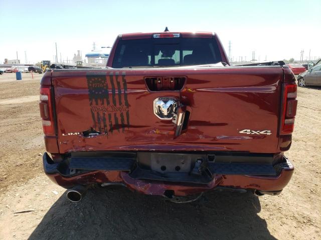 1C6SRFHT7KN726967 - 2019 RAM 1500 LIMITED RED photo 6
