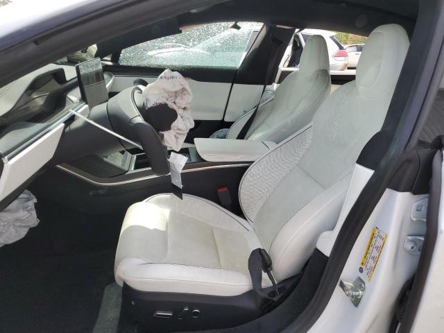 5YJSA1E63NF460643 - 2022 TESLA MODEL S WHITE photo 7